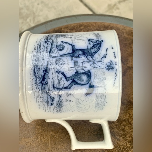 c. 1850s Antique Duke of Wellington at Waterloo Transferware Mug - Picture 9 of 16